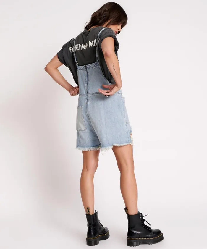 One Teaspoon Denim Jumpsuits HENDRIXE PINI DENIM PLAYSUIT 8211 Women One Teaspoon Denim Jumpsuits HENDRIXE PINI DENIM PLAYSUIT 8211 Women