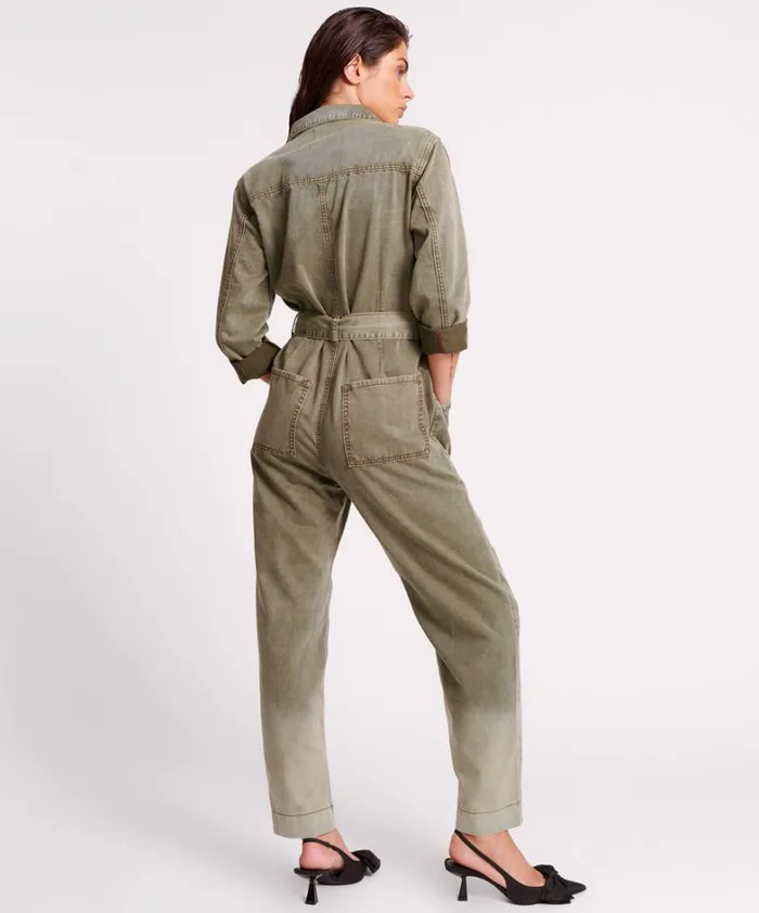 One Teaspoon Denim Jumpsuits OLD KHAKI CLAUDIA OVERALLS 8211 Women