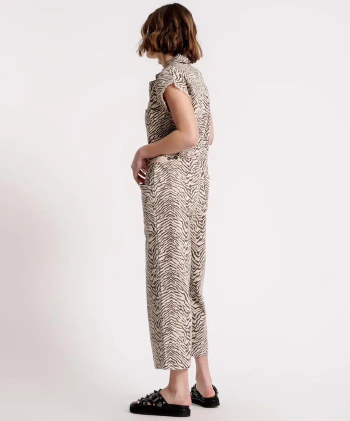 One Teaspoon Denim Jumpsuits ZEBRA SAFARI CAMP OVERALL 8211 Women