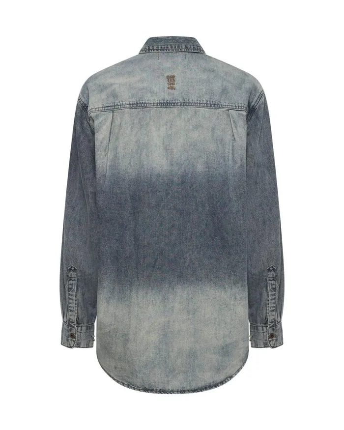 One Teaspoon Denim Tops DIRTY BLUE EVERYDAY DENIM SHIRT 8211 Women One Teaspoon Denim Tops DIRTY BLUE EVERYDAY DENIM SHIRT 8211 Women