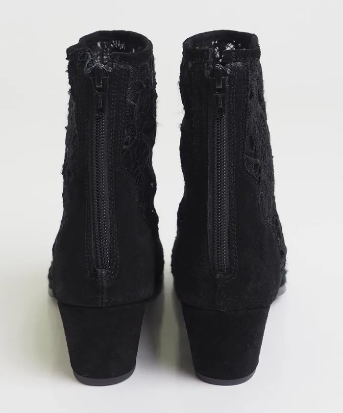 One Teaspoon Footwear BLACK LACE SANDERSON BOOT 8211 Women One Teaspoon Footwear BLACK LACE SANDERSON BOOT 8211 Women