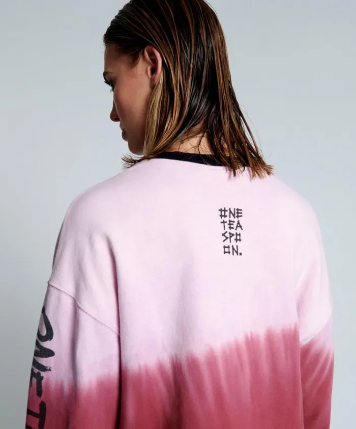 One Teaspoon Hoodies And Sweats FROM THE STARS DIPPED CROPPED SWEATER 8211 Women