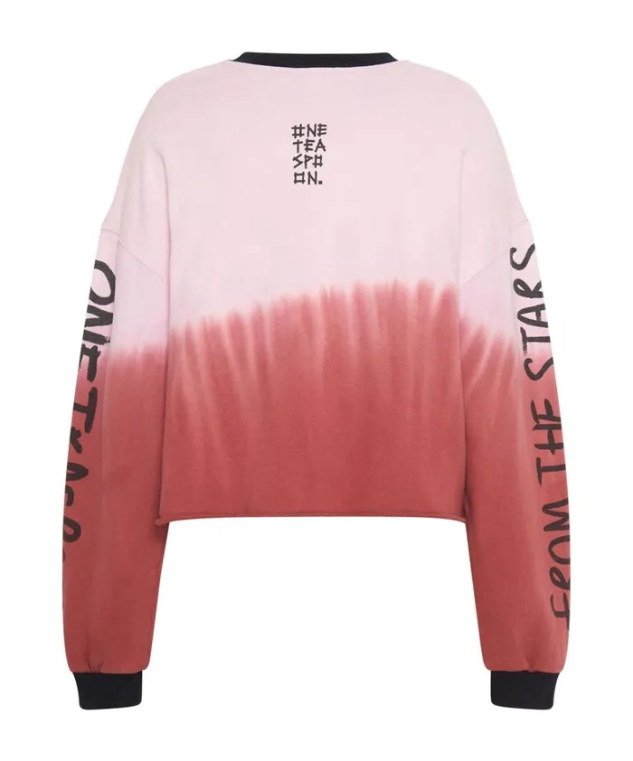 One Teaspoon Hoodies And Sweats FROM THE STARS DIPPED CROPPED SWEATER 8211 Women