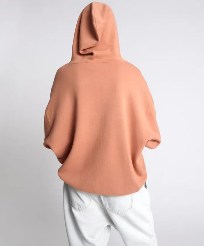 One Teaspoon Hoodies And Sweats OTS RECOVERY HOODY BROWN 8211 Women