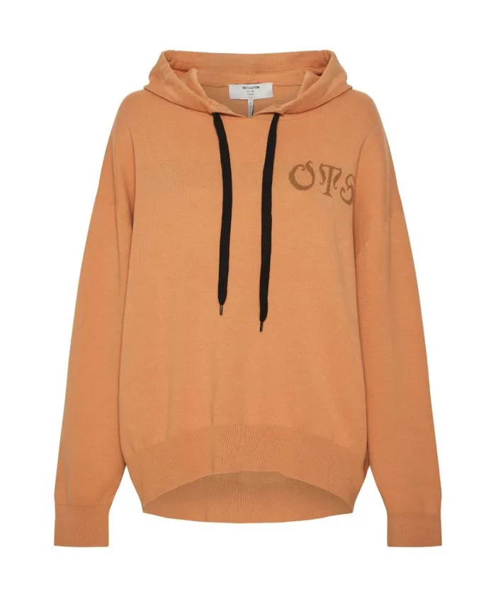 One Teaspoon Hoodies And Sweats OTS RECOVERY HOODY BROWN 8211 Women