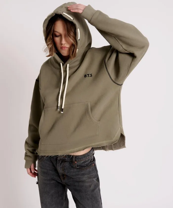 One Teaspoon Hoodies And Sweats OTS THREADED LOGO HOODY 8211 Women