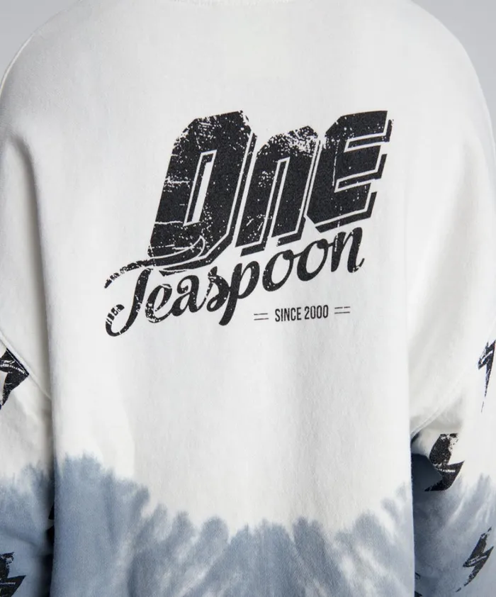 One Teaspoon Hoodies And Sweats SMOKE AND LIGHTNING CROPPED SWEATER 8211 Women One Teaspoon Hoodies And Sweats SMOKE AND LIGHTNING CROPPED SWEATER 8211 Women