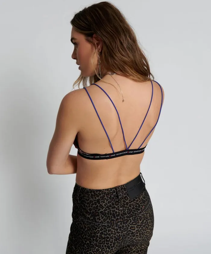 One Teaspoon Intimates ANIMAL MESH LOLA BRALETTE 8211 Women