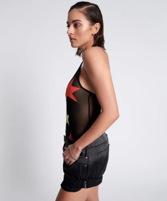 One Teaspoon Intimates STAR GAZING MESH BODYSUIT 8211 Women One Teaspoon Intimates STAR GAZING MESH BODYSUIT 8211 Women