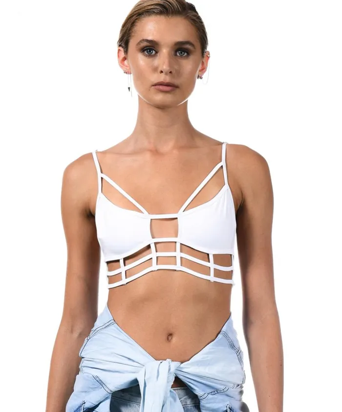 One Teaspoon Intimates SUPERMAN BODICE WHITE 8211 Women