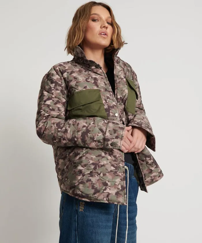 One Teaspoon Jackets CAMO QUILTED JACKET 8211 Women One Teaspoon Jackets CAMO QUILTED JACKET 8211 Women