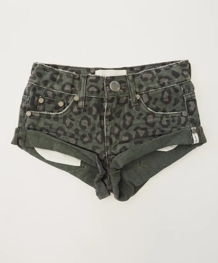 One Teaspoon Kids KIDS NIGHT CRAWLER KHAKI BANDITS DENIM SHORT 8211 Kids