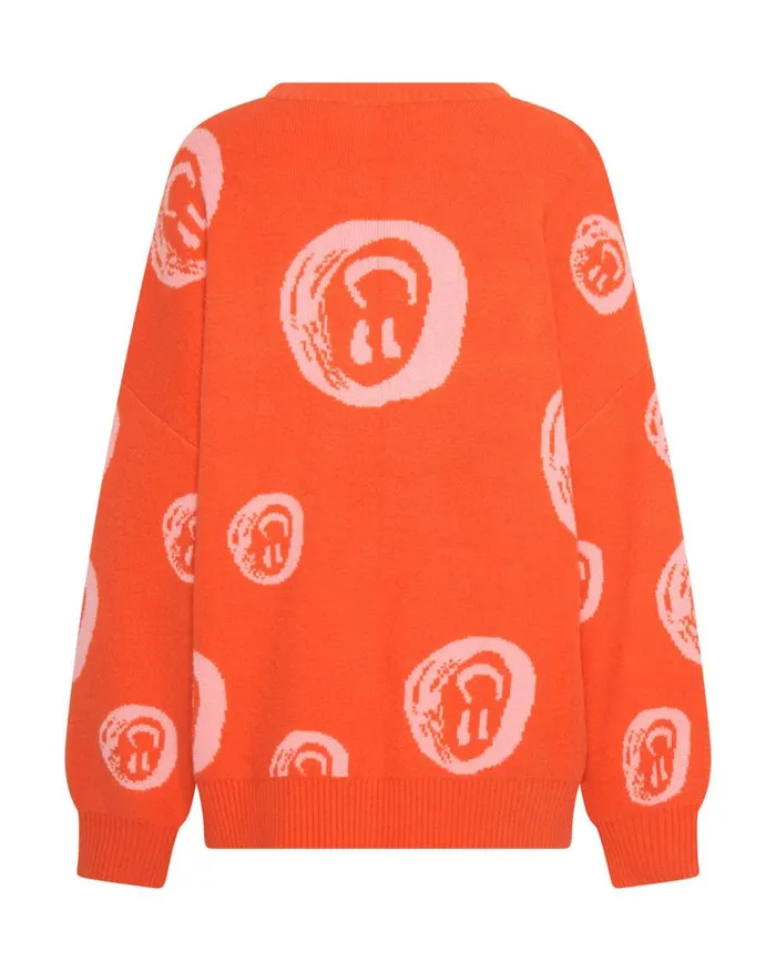 One Teaspoon Knitwear ALL OVER SMILEY KNIT SWEATER 8211 Women One Teaspoon Knitwear ALL OVER SMILEY KNIT SWEATER 8211 Women