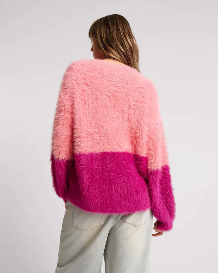 One Teaspoon Knitwear FLUFFY COLOUR BLOCK SWEATER 8211 Women One Teaspoon Knitwear FLUFFY COLOUR BLOCK SWEATER 8211 Women