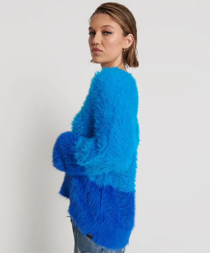 One Teaspoon Knitwear FLUFFY COLOUR BLOCKED SWEATER 8211 Women