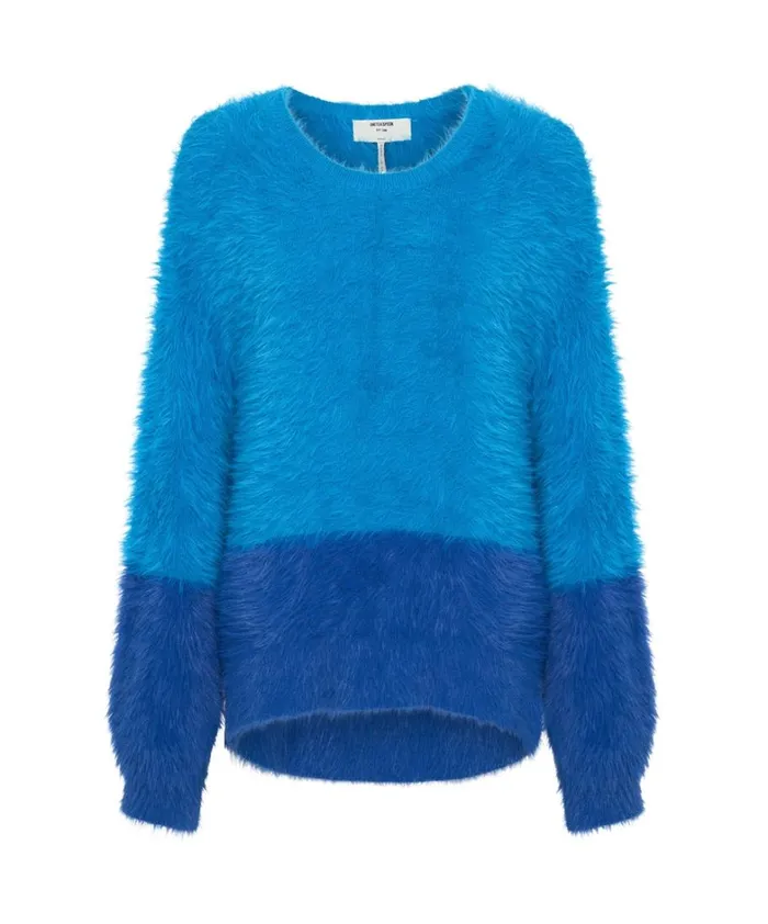 One Teaspoon Knitwear FLUFFY COLOUR BLOCKED SWEATER 8211 Women
