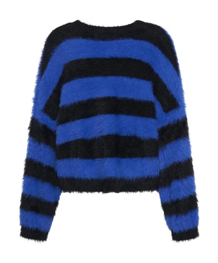 One Teaspoon Knitwear KRUGER STRIPE FLUFFY CROP KNIT SWEATER 8211 Women One Teaspoon Knitwear KRUGER STRIPE FLUFFY CROP KNIT SWEATER 8211 Women