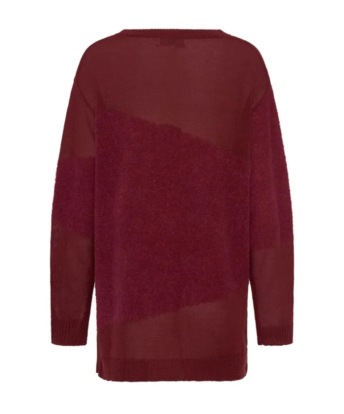 One Teaspoon Knitwear SHATTERED CREW KNIT SWEATER RED 8211 Women One Teaspoon Knitwear SHATTERED CREW KNIT SWEATER RED 8211 Women