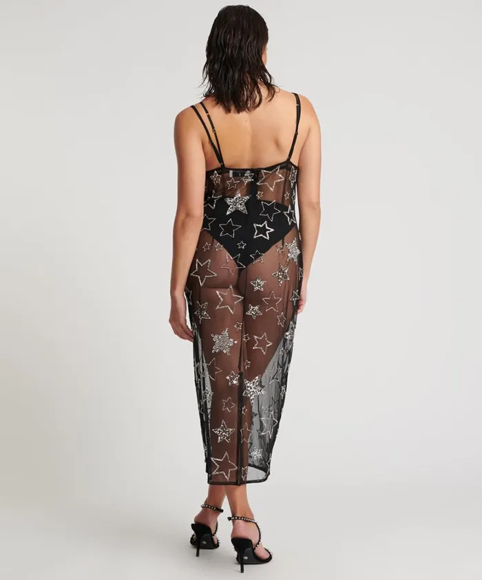 One Teaspoon Midi and Maxi Dresses STELLAR ALL STAR HAND BEADED SLIP DRESS 8211 Women One Teaspoon Midi and Maxi Dresses STELLAR ALL STAR HAND BEADED SLIP DRESS 8211 Women