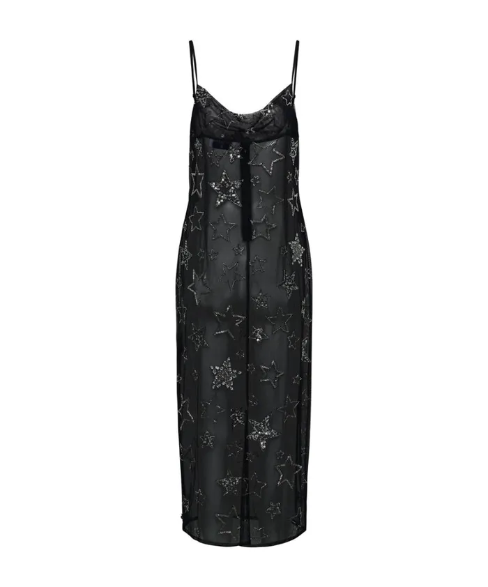 One Teaspoon Midi and Maxi Dresses STELLAR ALL STAR HAND BEADED SLIP DRESS 8211 Women One Teaspoon Midi and Maxi Dresses STELLAR ALL STAR HAND BEADED SLIP DRESS 8211 Women
