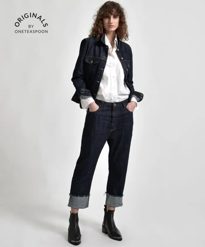 One Teaspoon Organic Tees ORGANIC RAW BANDIT JEAN BLUE 8211 Women
