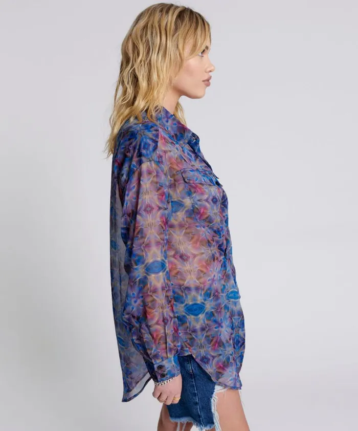 One Teaspoon Shirts CYMATIC REFLECTIONS UTILITY SHIRT 8211 Women