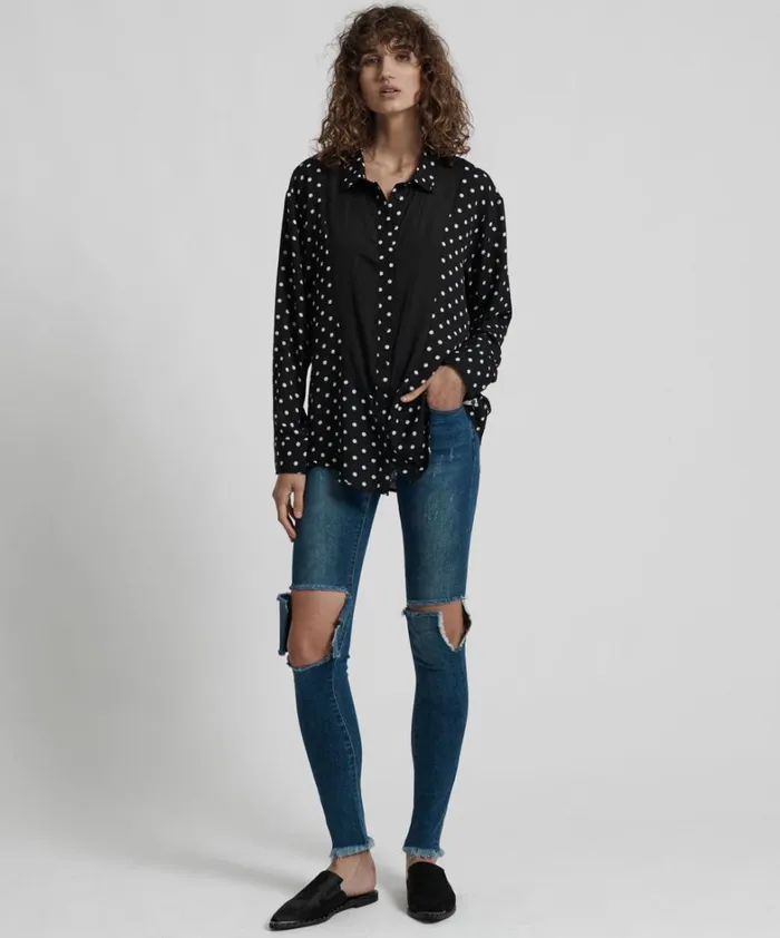 One Teaspoon Shirts LEXINGTON TUXEDO SHIRT 8211 Women