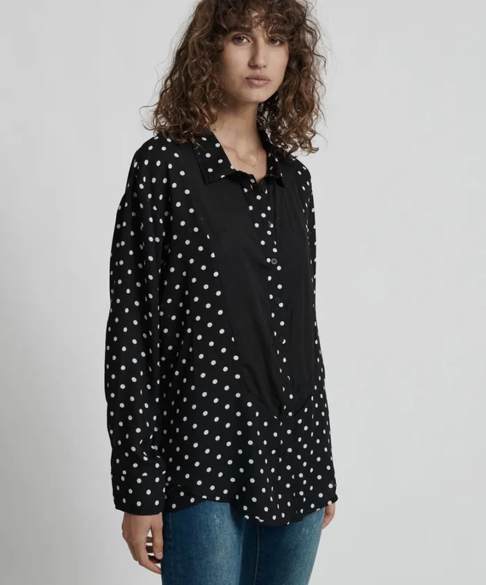 One Teaspoon Shirts LEXINGTON TUXEDO SHIRT 8211 Women One Teaspoon Shirts LEXINGTON TUXEDO SHIRT 8211 Women