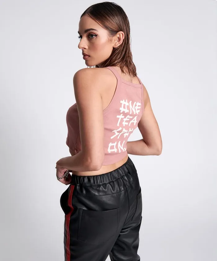 One Teaspoon Tees and Tanks BAMBOO LOGO RALLY TANK 8211 Women One Teaspoon Tees and Tanks BAMBOO LOGO RALLY TANK 8211 Women