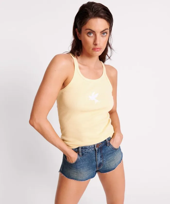 One Teaspoon Tees and Tanks BANANA ONE TEASPOON RIB SINGLET 8211 Women