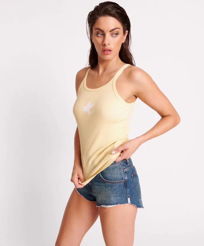 One Teaspoon Tees and Tanks BANANA ONE TEASPOON RIB SINGLET 8211 Women One Teaspoon Tees and Tanks BANANA ONE TEASPOON RIB SINGLET 8211 Women