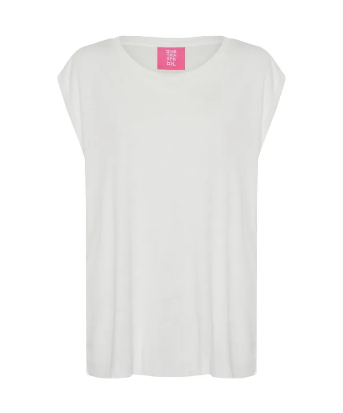 One Teaspoon Tees and Tanks FRESH WHITE BAMBOO LOGO UNISEX TANK 8211 Women