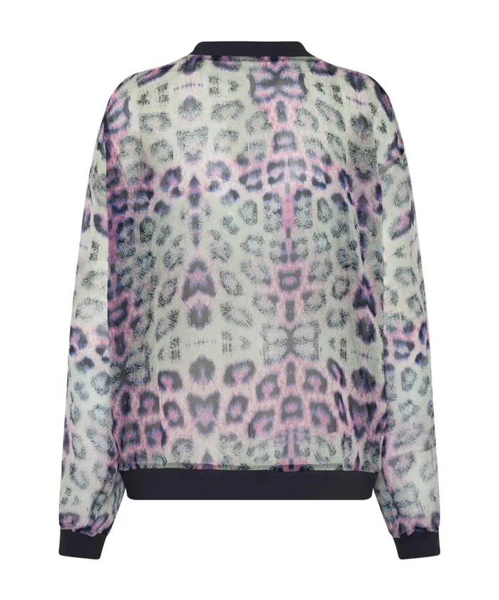 One Teaspoon Tops COLLISION CHIFFON LONGSLEEVE TOP 8211 Women