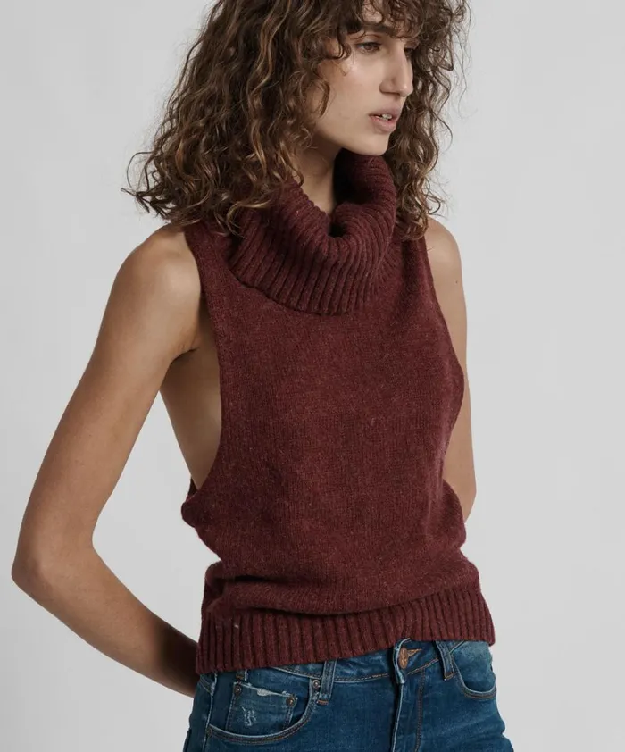 One Teaspoon Tops PARISIENNE ROLL NECK TOP 8211 Women