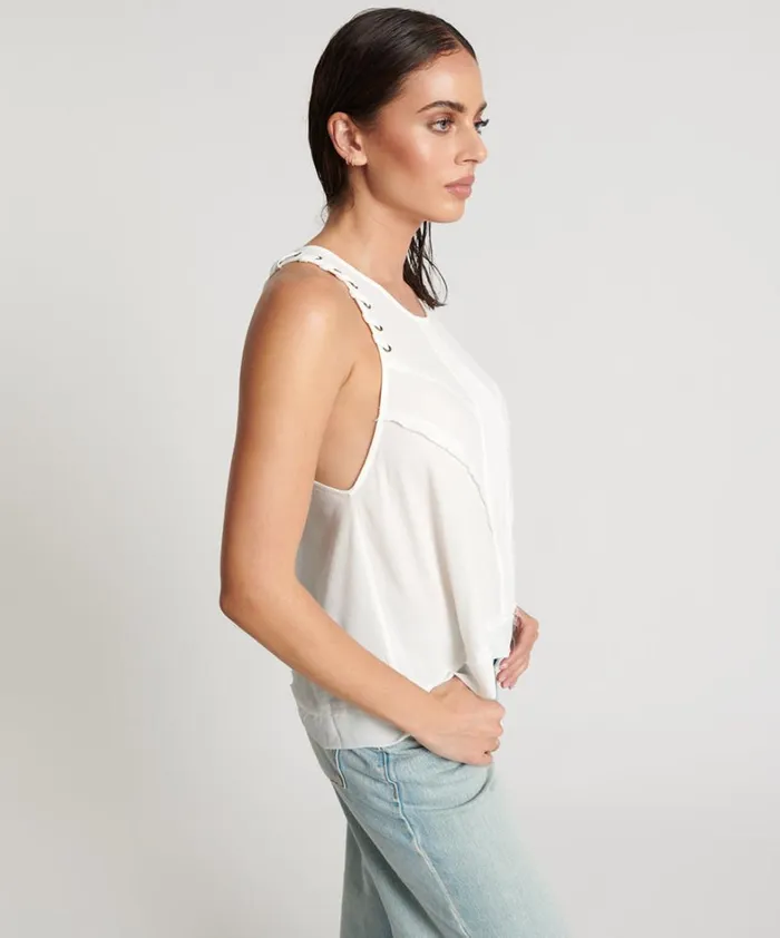 One Teaspoon Tops WHITE LACED CHARLESTON TOP 8211 Women
