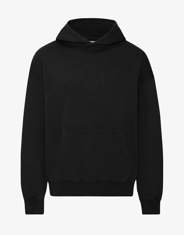 Organic Oversized Hood 8211 Deep Black Hoodies Colorfulstandard Women