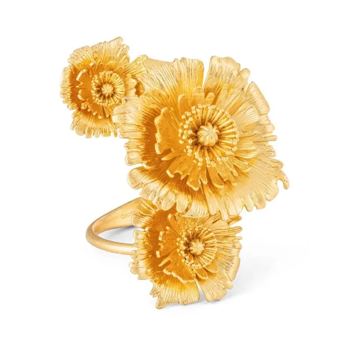 Oroton Bracelets Jewellery Etta Cuff Worn Gold