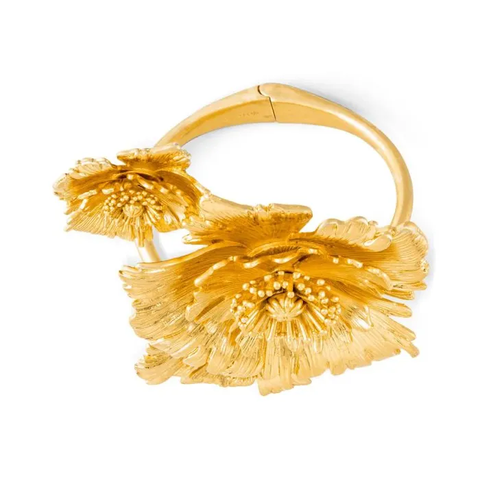 Oroton Bracelets Jewellery Etta Cuff Worn Gold