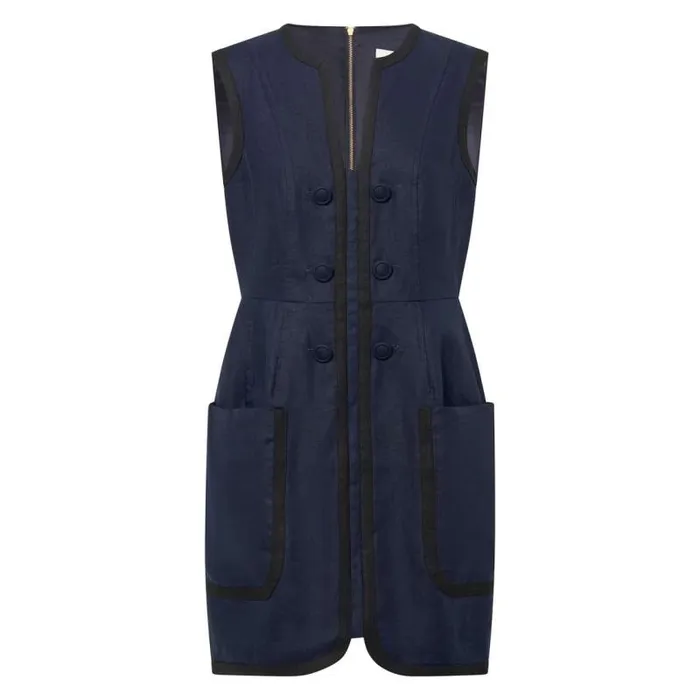 Oroton Dresses Women Contrast Bind Shift Dress North Sea