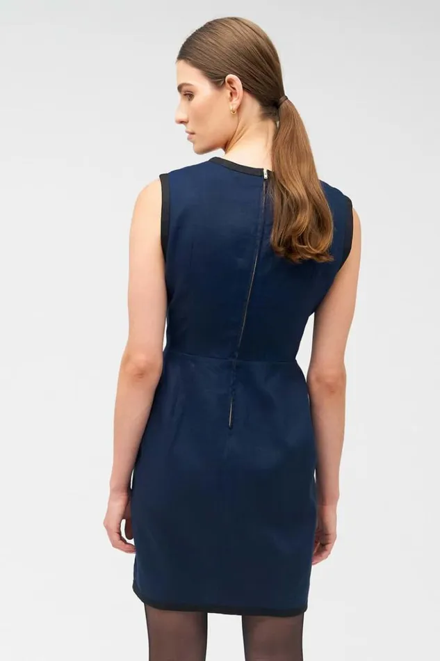 Oroton Dresses Women Contrast Bind Shift Dress North Sea