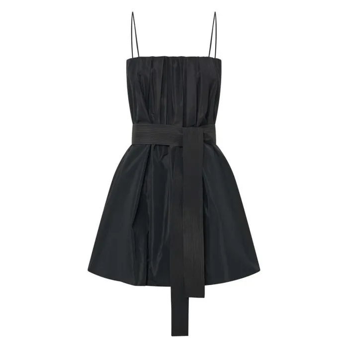 Oroton Dresses Women Taffeta Mini Dress Black