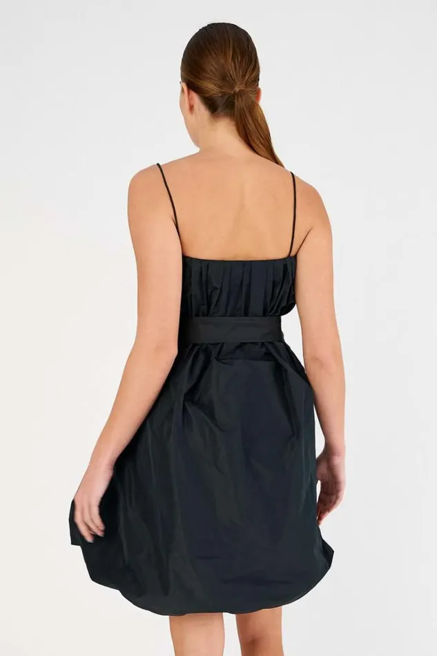 Oroton Dresses Women Taffeta Mini Dress Black