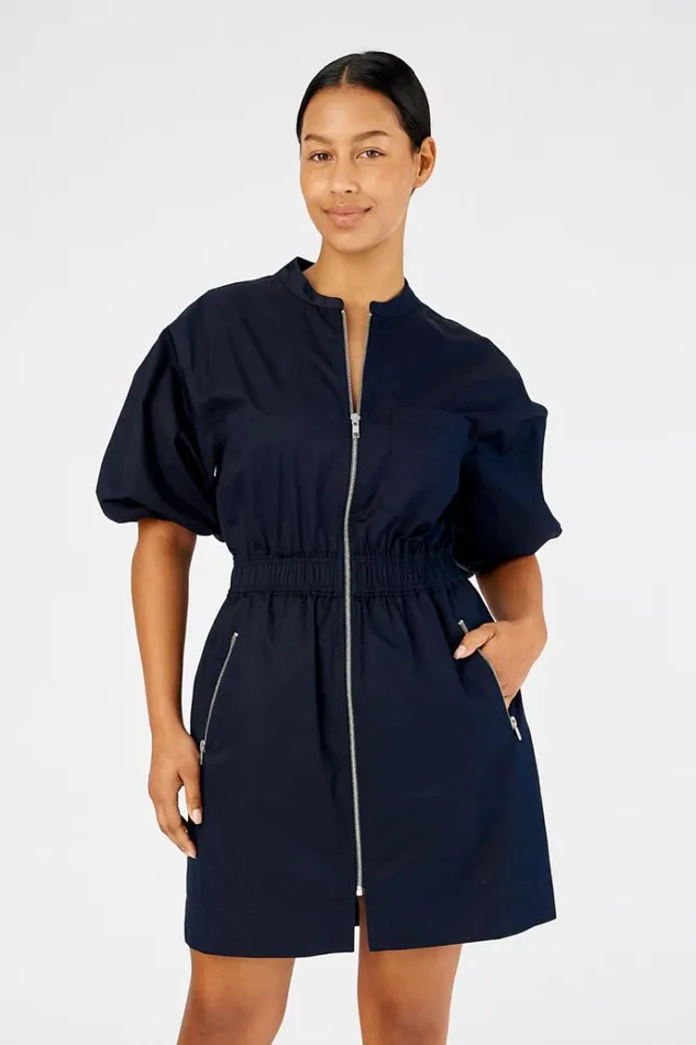 Oroton Dresses Women Zip Utility Dress North Sea