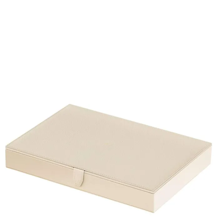 Oroton Jewellery Cases Accessories Indi Large Jewellery Box Ecru