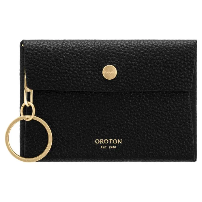 Oroton Keyrings Accessories Margot Keyring Pouch Black