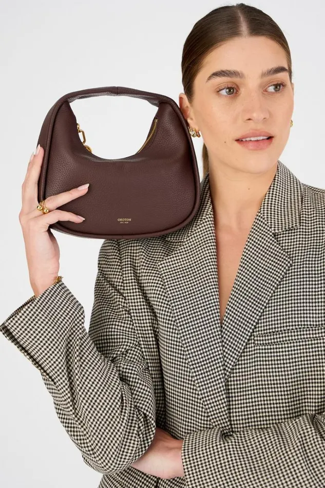 Oroton Mini Bags Women Clara Mini Bag Bear Brown