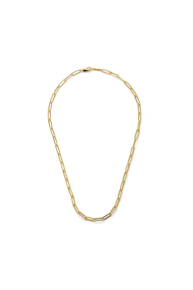 Oroton Necklaces Jewellery Gianna Paper Link Chain Necklace 18k Gold