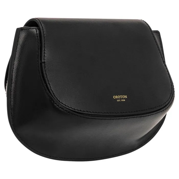 Oroton Sets Women Della Saddle Shoulder Bag Black