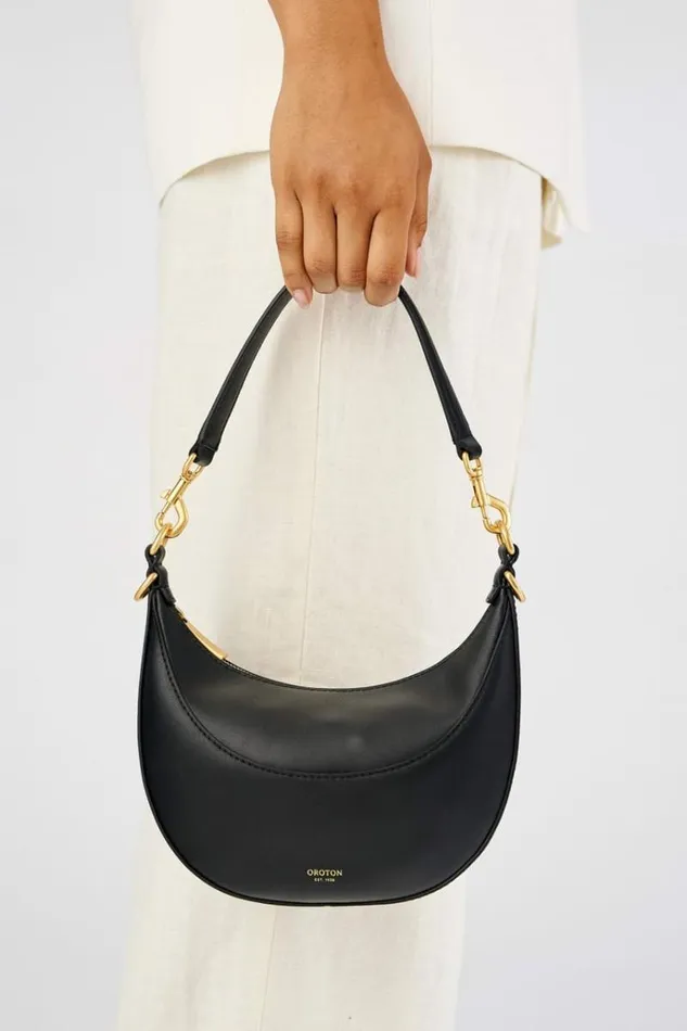 Oroton Shoulder Women Florence Small Shoulder Bag Black
