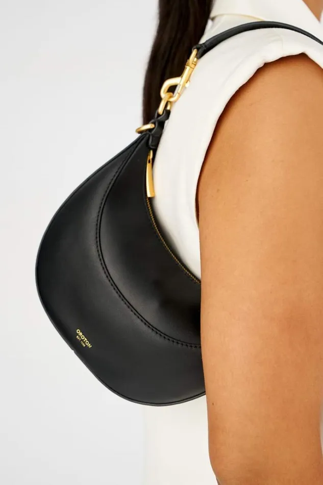 Oroton Shoulder Women Florence Small Shoulder Bag Black